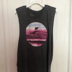 Graphic muscle tee